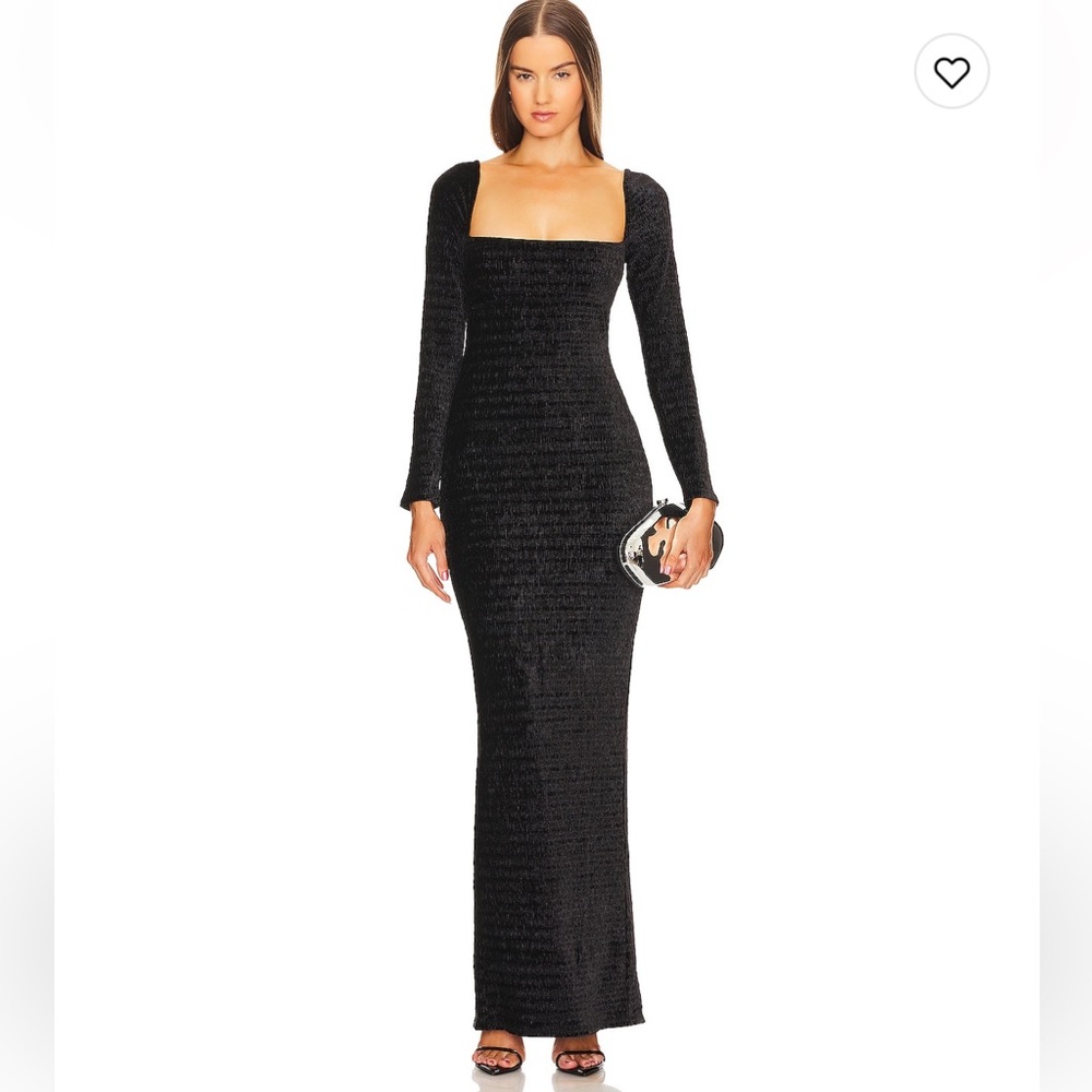 Michael Costello Black Maxi Dress
